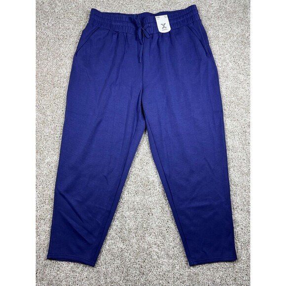 Xersion Pants - Xersion Scuba Luxe Jogger Pants XXL Blue Athletic Lounge Stretch NWT